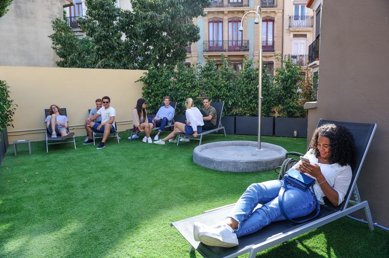sprachaufenthalt-spanien-valencia-espanole-international-house-terasse-02 Sprachaufenthalt Sprachreise Spanisch Spanien in Valencia Espagnole International House