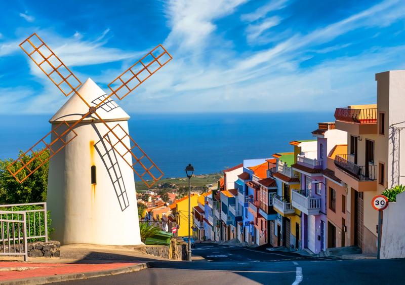 sprachaufenthalt-spanien-teneriffa-windmühle Séjour linguistique Espagne, Tenerife - Moulin à vent