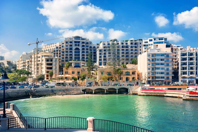 sprachaufenthalt-malta-stjulians-spinolabay Sprachaufenthalt Malta, St Julians - Spinola Bay