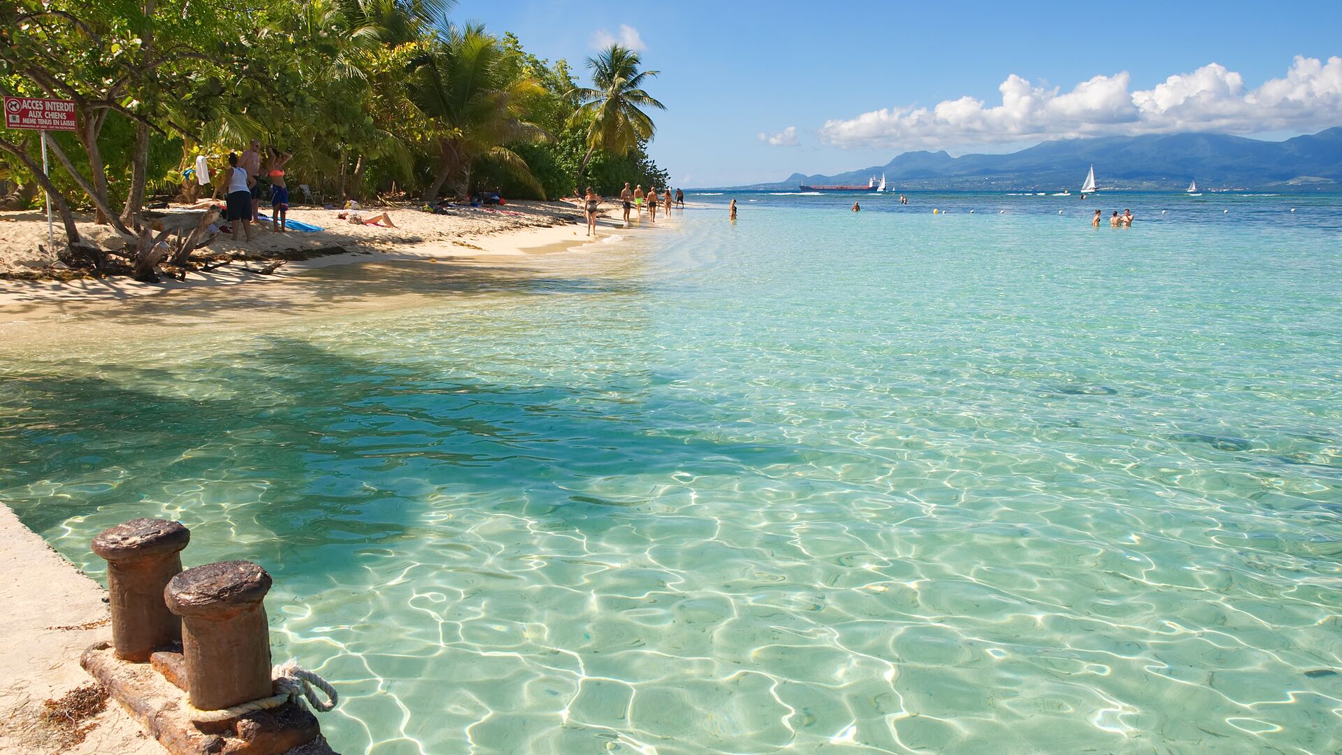 sejourlinguistique-guadeloupe-legosier-plage Séjour linguistique Guadeloupe, Le Gosier, Plage