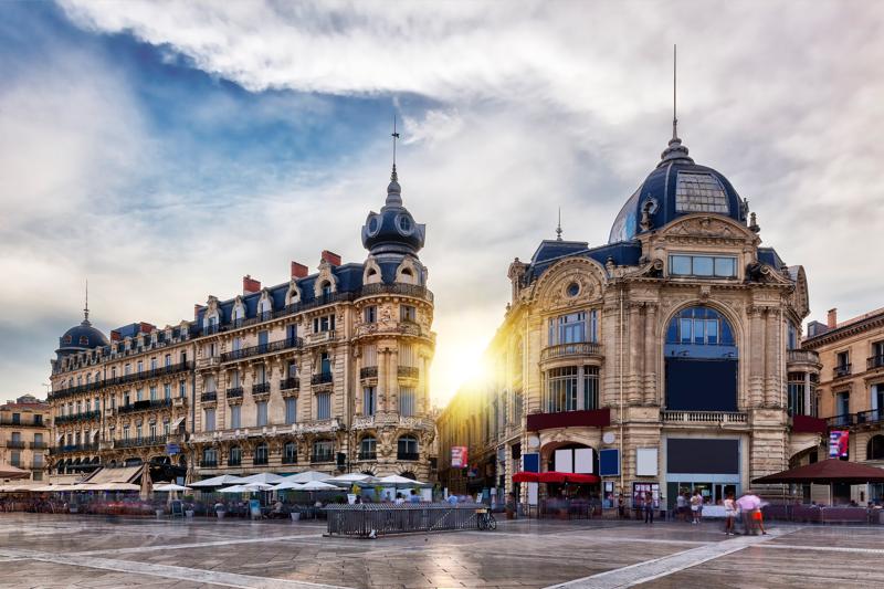 sprachaufenthalt-frankreich-montpellier-city-sunrise Sprachaufenthalt Frankreich, Montpellier - Sunrise